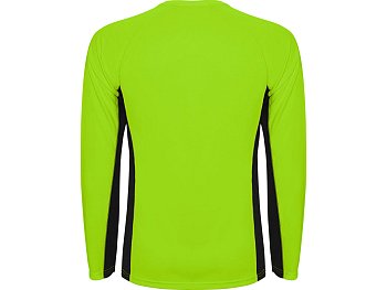 Футболка Shanghai  мужская с длинным рукавом, неоновый зеленый/черный
