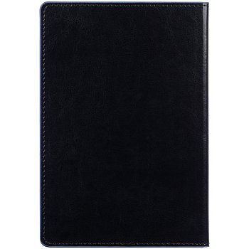 Ежедневник Alanis, недатированный, черный с синим