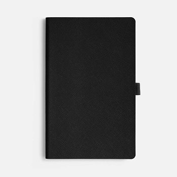 Ежедневник Lungo, недатированный, черный