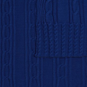 Плед Remitti, темно-синий (кобальт)