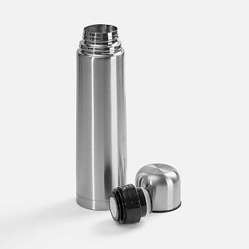 Термос Plain 1000, серебристый