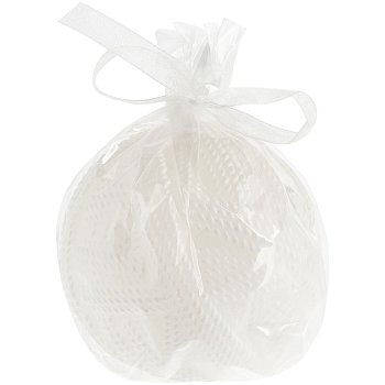 Свеча Kniteam, клубок, белый