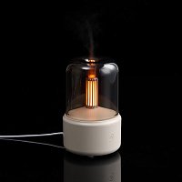 Увлажнитель-ароматизатор с подсветкой mistFlicker, молочно-белый
