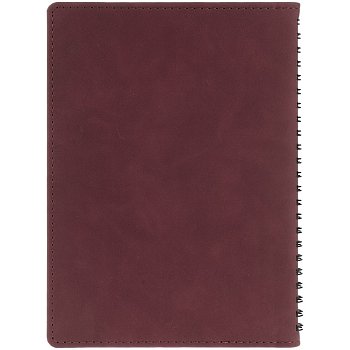 Ежедневник Spring Urban на заказ, недатированный, бордовый