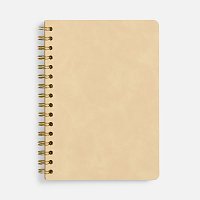 Ежедневник Spiral, недатированный, бежевый