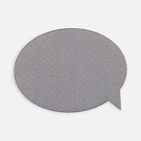 Наклейка тканевая Lunga Bubble, M, серая