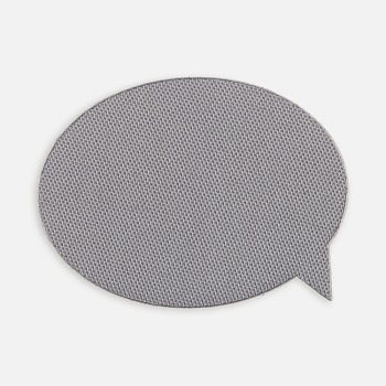 Наклейка тканевая Lunga Bubble, M, серая