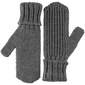 Варежки Nordkyn, серый меланж (эбонит)