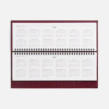 Планинг Faro, датированный, бордовый