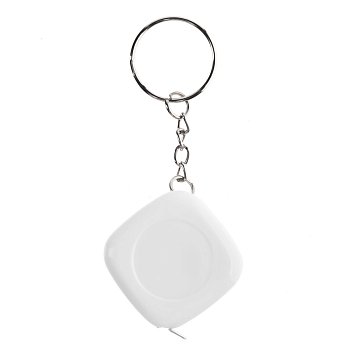 Брелок с рулеткой Metric, белый