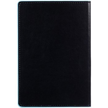 Ежедневник Alanis, недатированный, черный с голубым