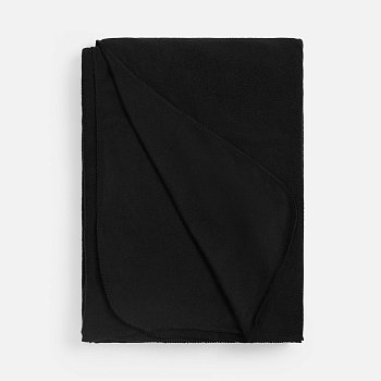 Флисовый плед Warm&Peace, черный