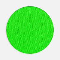 Наклейка тканевая Lunga Round, M, зеленый неон
