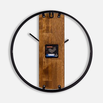 Часы Woodix, черные с коричневым