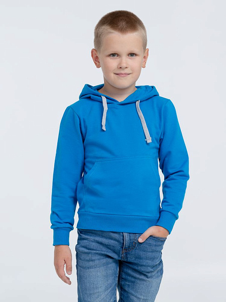 Толстовка с капюшоном детская Kirenga Kids, бирюзовая