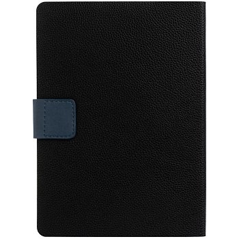 Ежедневник Boom, недатированный, черный с синим