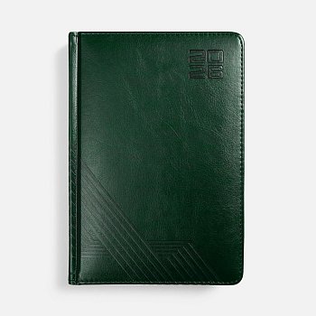 Ежедневник Faro, датированный, темно-зеленый