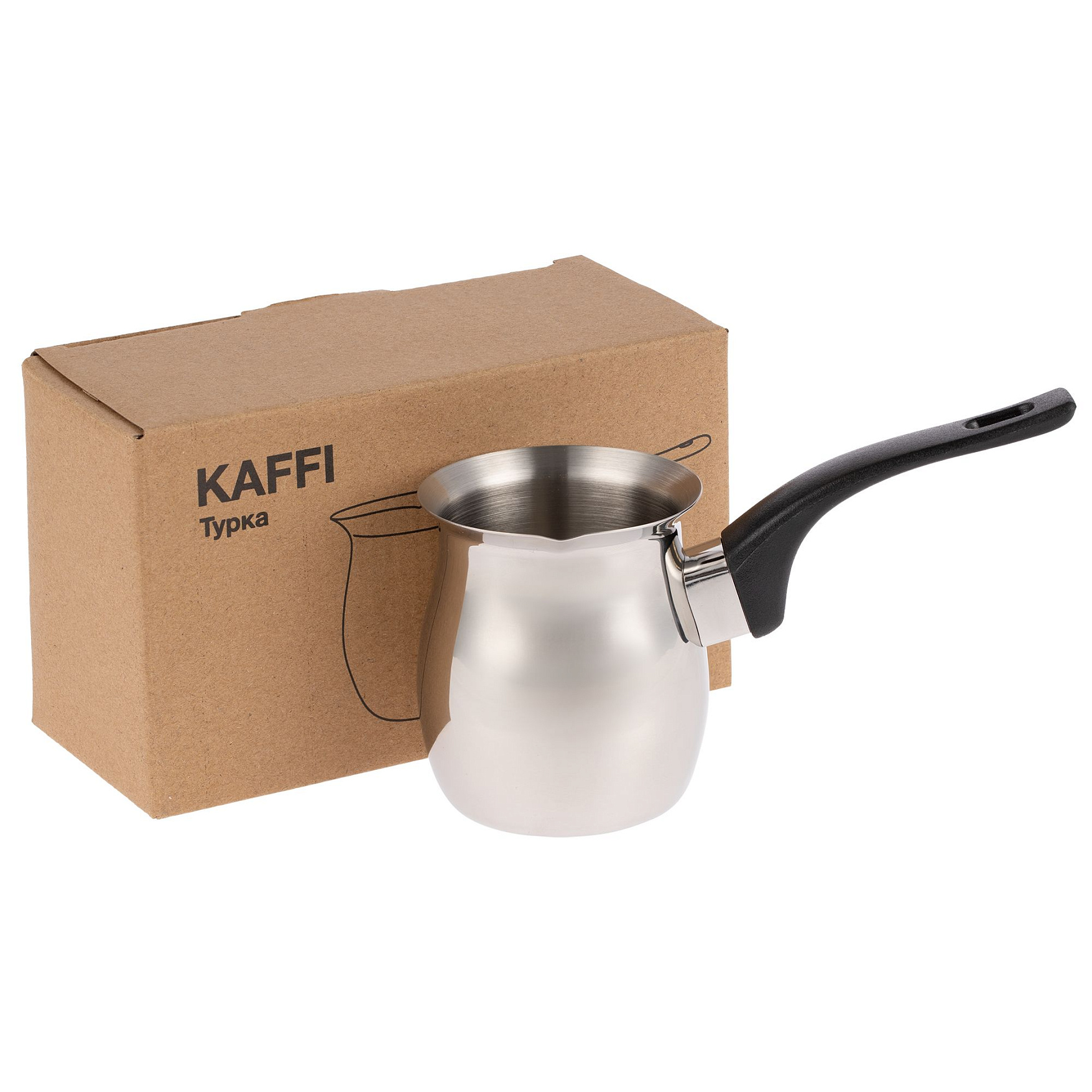 Турка Kaffi, ver.2, серебристая Турка Kaffi, ver.2, серебристая