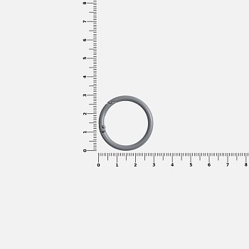 Карабин-кольцо Claus, L, серый