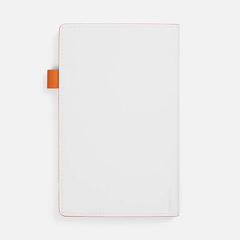 Ежедневник White Shall, недатированный, бело-оранжевый