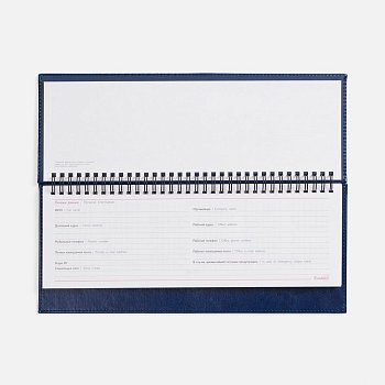 Планинг Faro, датированный, синий