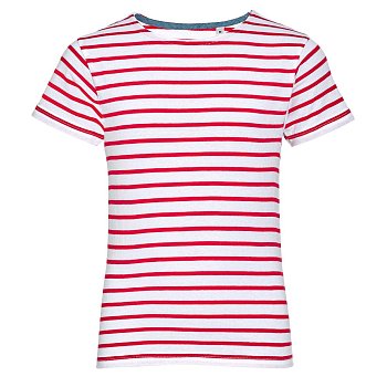 Футболка детская Miles Kids белая с красным