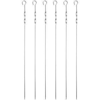 Набор шампуров в чехле Long Bower, серый