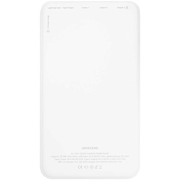 Аккумулятор All Day Compact PD 20000 мAч, белый