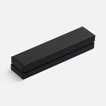 Ручка шариковая Broad Ring в футляре, глянцевая, синяя