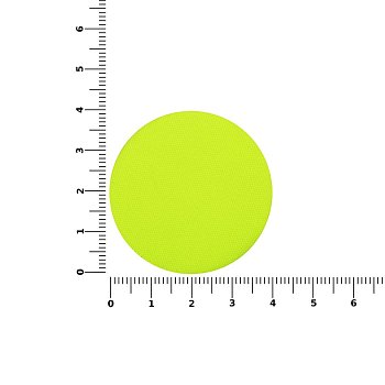 Наклейка тканевая Lunga Round, M, желтый неон