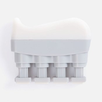 Эспандер кистевой FingerTap, серый с белым