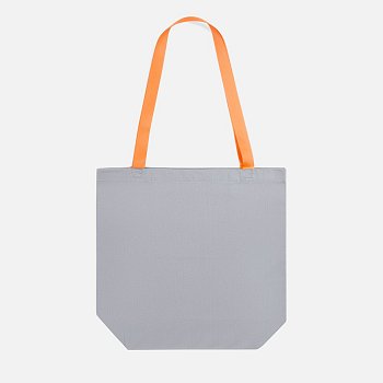Шопер B5, серый с оранжевыми ручками
