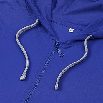 Толстовка на молнии с капюшоном Unit Siverga , ярко-синяя