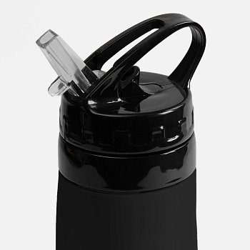 Складная бутылка для воды Langfossen, черная