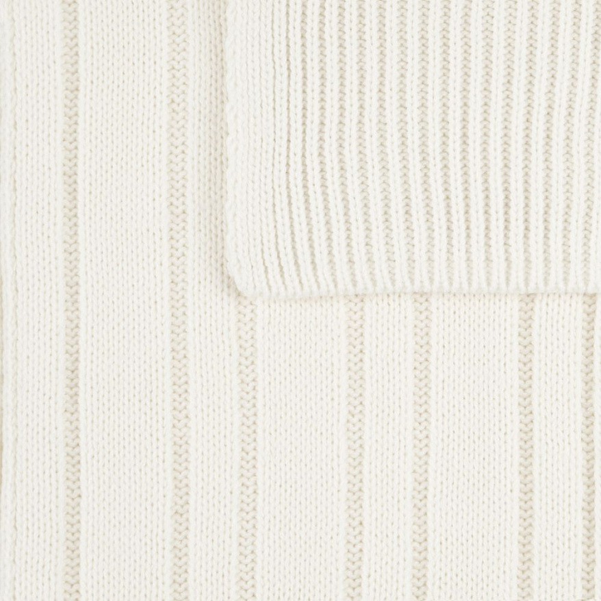 Шарф Knit Beat, белый (молочный)