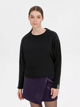 Лонгслив унисекс Siluetti Fuori, черный