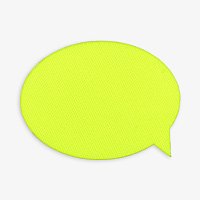 Наклейка тканевая Lunga Bubble, M, желтый неон