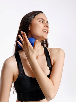 Массажный мяч двойной для МФР Relaxify, синий