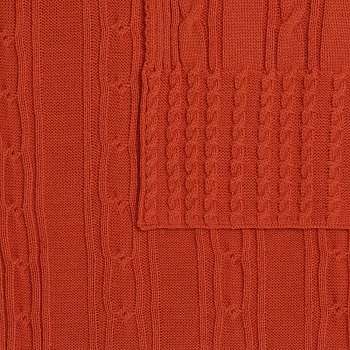 Плед Remitti, оранжевый (морковь)