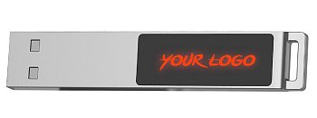 Флешка markBright с красной подсветкой, 16 Гб