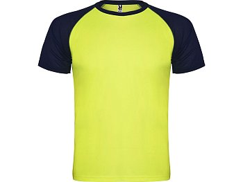 Спортивная футболка Indianapolis мужская, неоновый желтый/нэйви