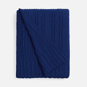 Плед Remitti, темно-синий (кобальт)