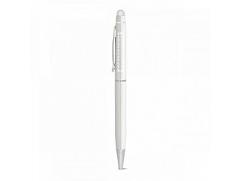 JULIE. Шариковая ручка из металла с стилусом, Белый