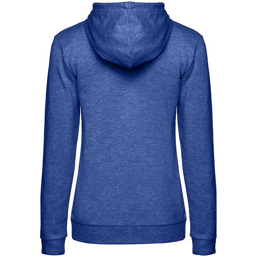 Толстовка с капюшоном женская Hoodie, ярко-синий меланж