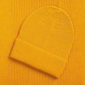 Шарф Nobilis Mono, желтый (медовый)