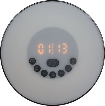 Лампа-колонка со световым будильником dreamTime, ver.2, черная