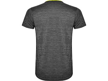 Спортивная футболка Zolder мужская, неоновый желтый/черный меланж