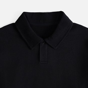 Рубашка поло унисекс Tiimi, черная