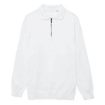 Рубашка поло мужская с длинным рукавом Terrazzo, белая