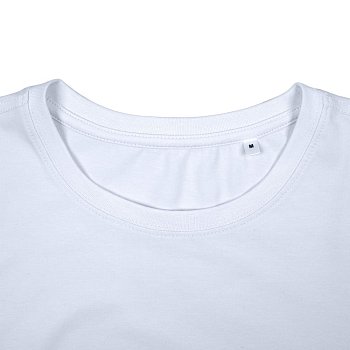 Футболка женская T-bolka Stretch Lady, белая (холодный оттенок)